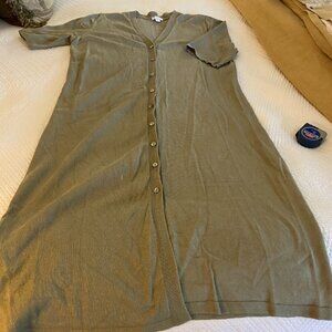 J. Jill long Linen cardigan L Tall / LT
